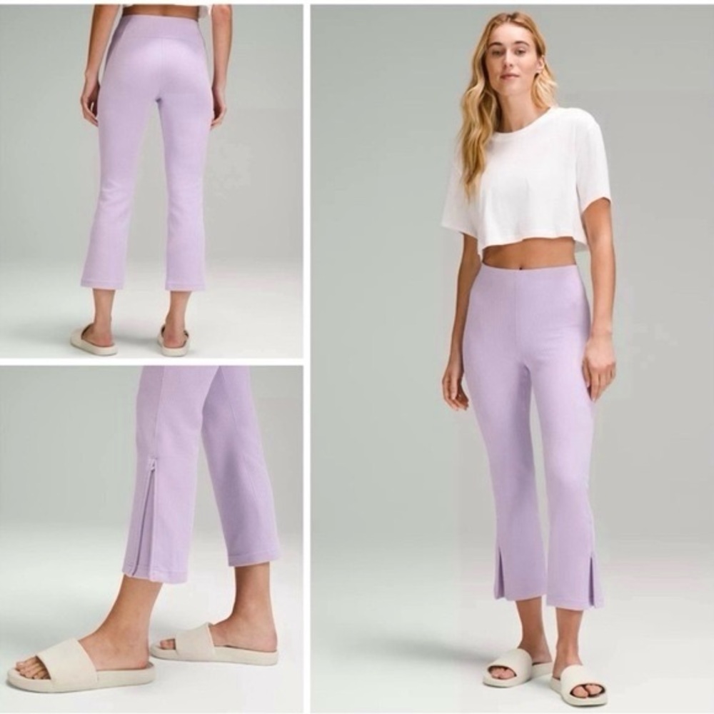 Lululemon Lilac Ribbed Softsreme Pants